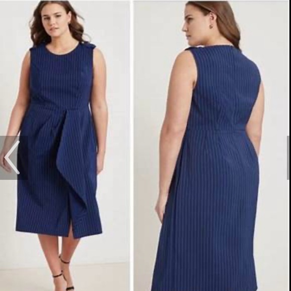 Eloquii Dresses & Skirts - Jason Wu x Eloquii Pinstripe Origami Dress